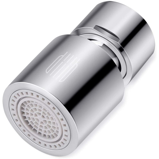 Faucet Aerator, 360° Swivel Tap Aerator 2-Flow Faucet Tap Aerator 22mm, Water Saving Splash-Proof Kitchen Bathroom Sink Faucet Tap Spray Head Bubbler