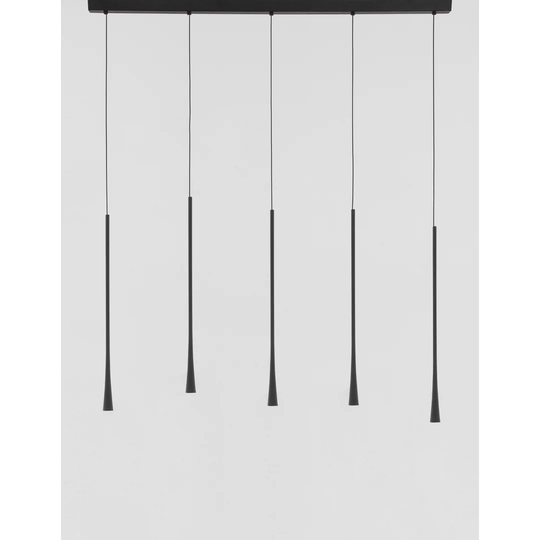 Bannon 5-Light Kitchen Island Cone LED Pendant