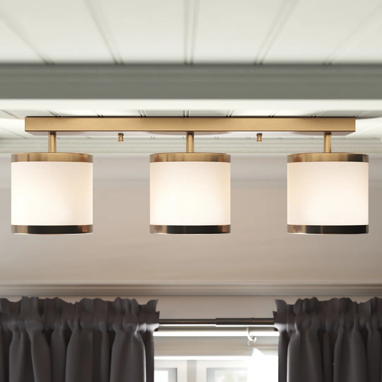Orangeville 3-Light Shaded Linear Pendant