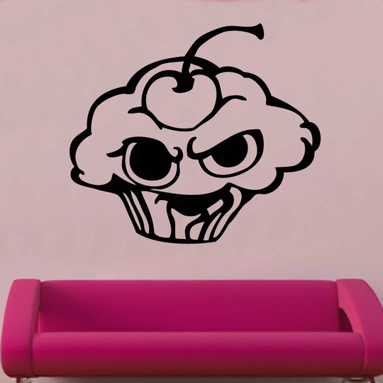 Monster Cupcake Wall Sticker