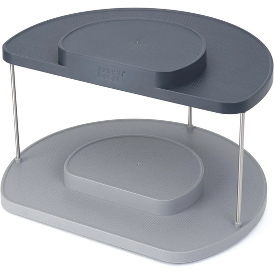 2-Tier Rotating Shelving Rack