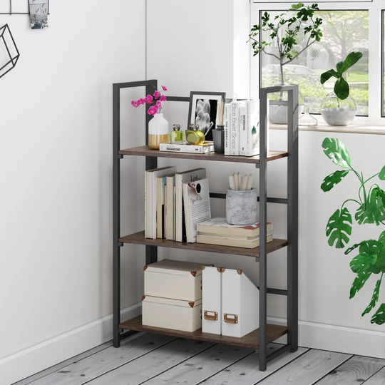 3 Tier Storage Shelf, Bookshelf, Kitchen Shelf With 5 Shelves