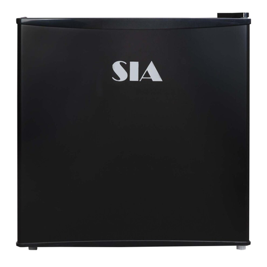 Black Mini Fridge With Ice Box, 43L Tabletop Drink Cooler / Chiller - SIA TT11BL