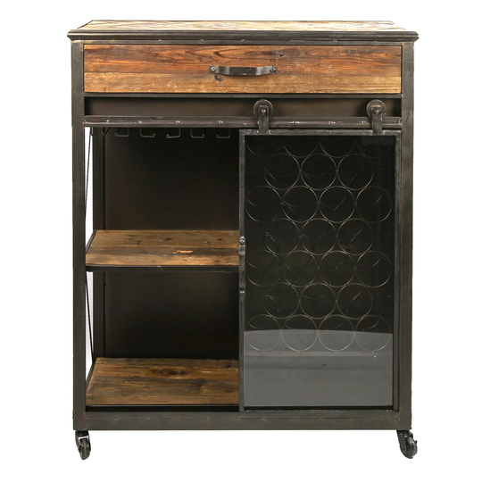 Baumbach 90 Cm Wide Solid Wood Sideboard
