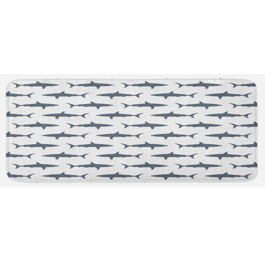 Sea Animals Kitchen Mat Swimming Wild Fishes