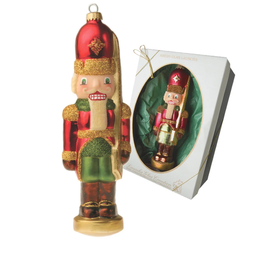 Bavarian Nutcracker Soldier Hanging Figurine Ornament