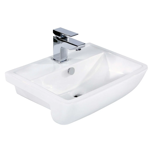 Railway Ceramic Rectangular 500 mm Inset Basin