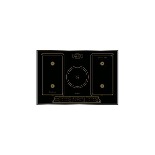 Kaiser Empire 77cm Black Induction Hob | 5 Burner Ceramic Glass
