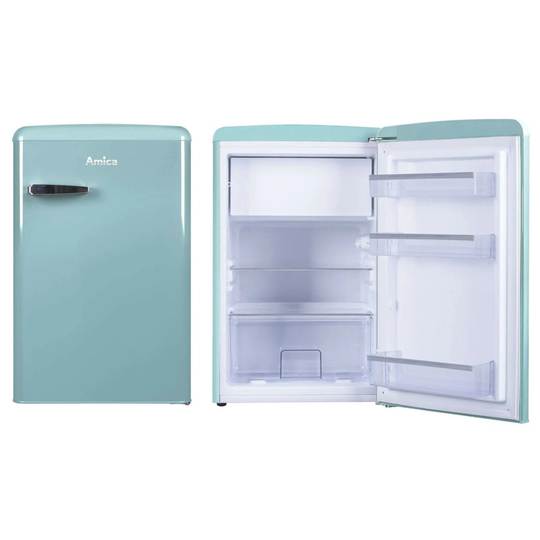 Amica KS15612T retro refrigerator Turquoise