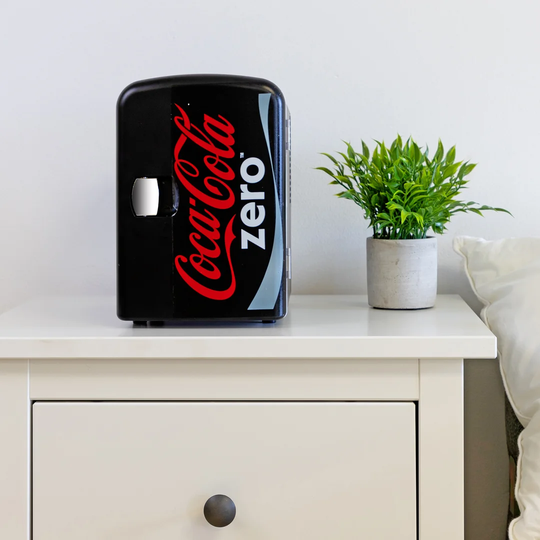 Coke Zero Portable 4L Mini Fridge