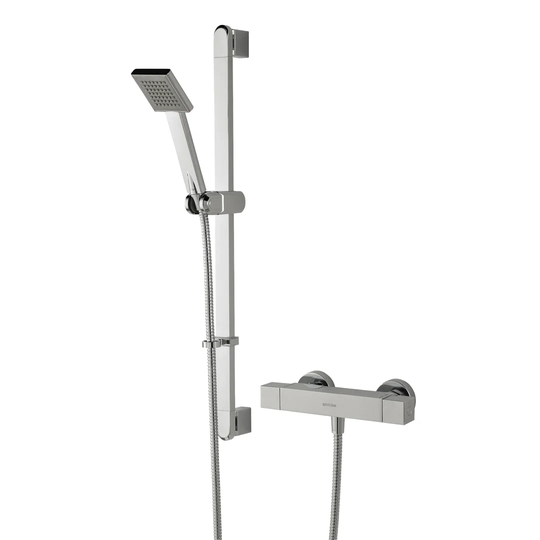 Quadrato Thermostatic Shower with Slider Rail