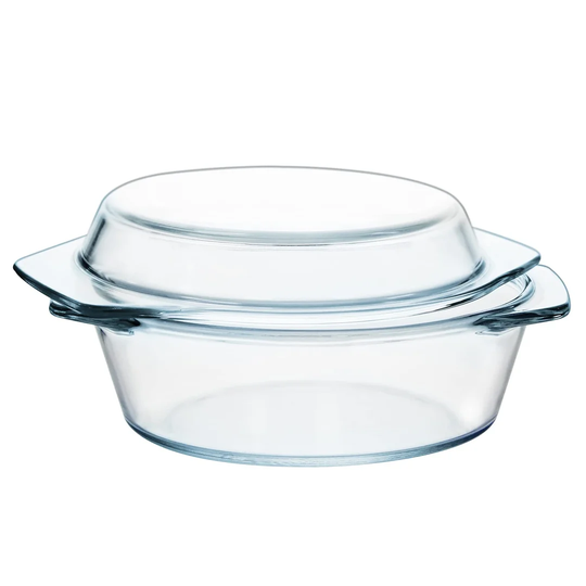Glass Casserole Dish, Small Casserole Dish With Lid, 0.65L Glass Round Casserole For Oven, Individual Glass Round Casserole Dish With Lid, Mini Glass