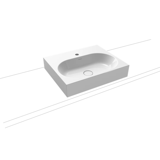Cool Grey Steel Enamel Rectangular Countertop Bathroom Sink