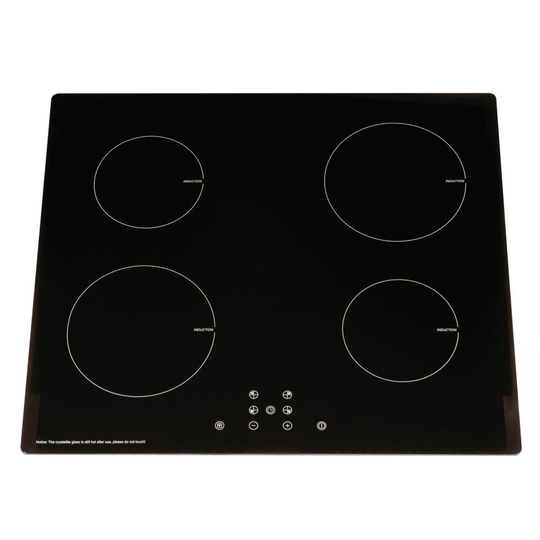 SIA INDH61BL 60cm ECO 13 Amp Plug In 4 Zone Touch Control Induction Hob In Black