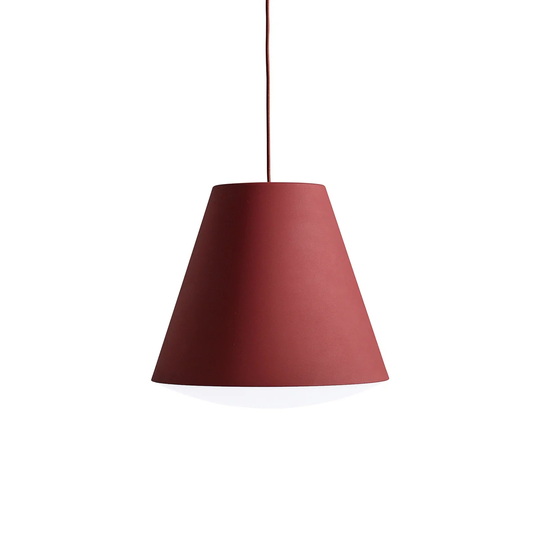 HAY Sinker pendant lamp L Ø37.5 cm Oxide red
