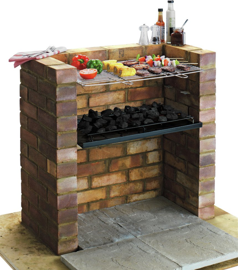 Argos Home Built In Charcoal BBQ