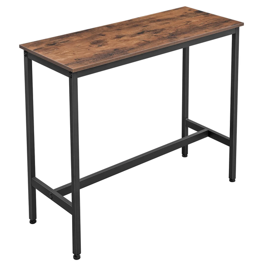 Commerce Dining Sturdy Metal Industrial Table Home Bar