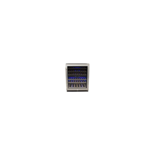 60cm Wine Cooler Full Range Dual Zone : Stainless Steel