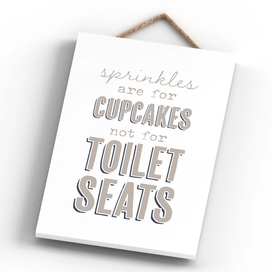 Sprinkles Are for Cupcakes - Unframed Typography on Wood