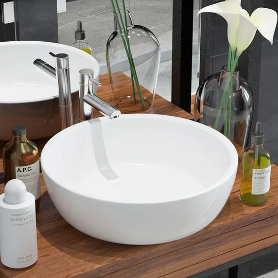 Riverside Ceramic Round 420 mm Countertop Basin