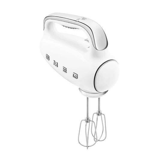 Smeg 50'S Style Retro Hand Mixer In White 9 Speed Hand Mixer