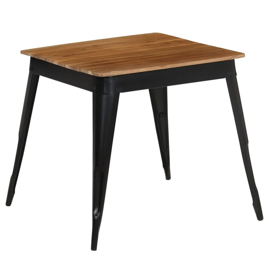 Pedersen Solid Acacia Wood and Steel Dining Table