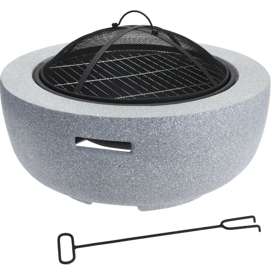 Closson 25Cm H x 60Cm W Concrete Outdoor Fire Pit
