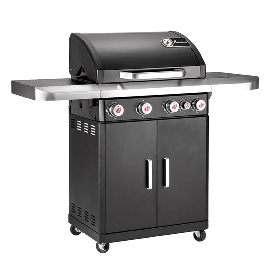 4.1 Rexon Pts 5 Gas Burner Bbq Black