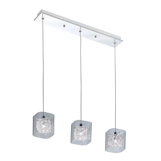 Ramey 3 - Light Kitchen Island Square Pendant