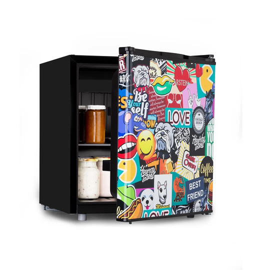 Cool Vibe Stickerbomb 48L Mini Fridge