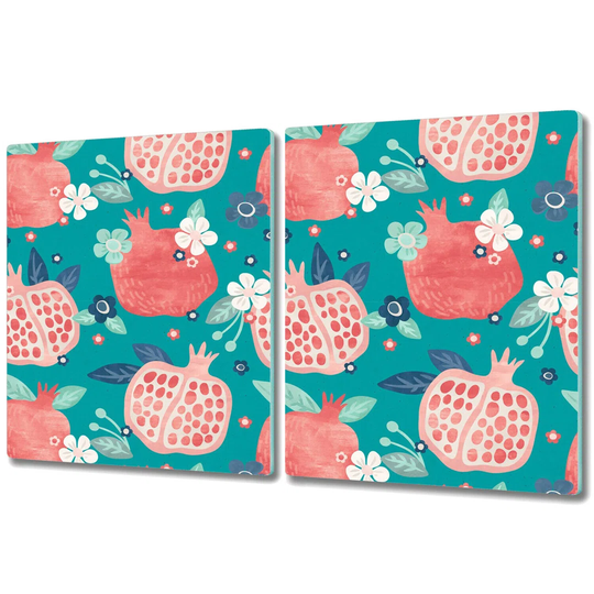 Eyren Tempered Glass Pomegranate Chopping Board