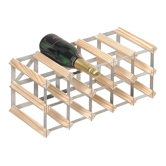 Barringer Solid Wood Wall Mounted Wine Bottle Rack