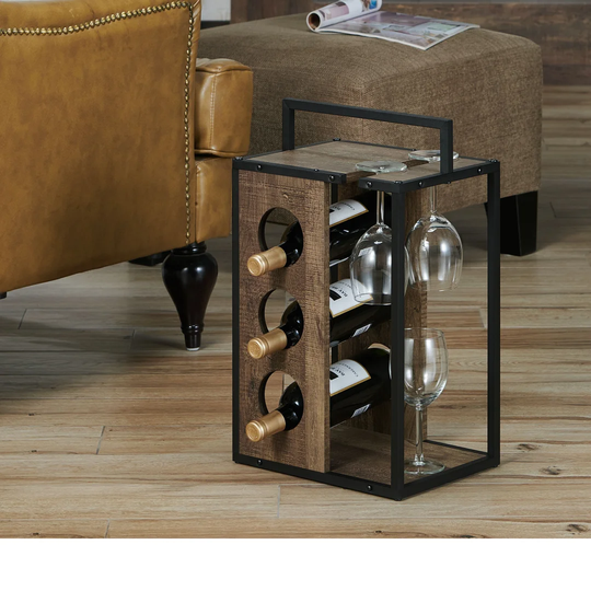Caldwell 3 Bottle Tabletop Wine Rack