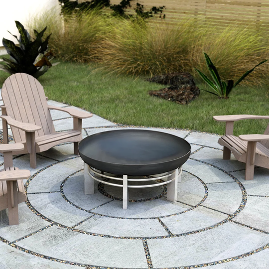 Portola 32" H x 79" W Stainless Steel Charcoal/Wood Burning Outdoor Fire Pit