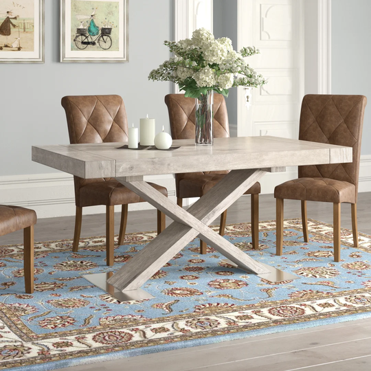 Litzy Extendable Self-Storing Leaf Dining Table