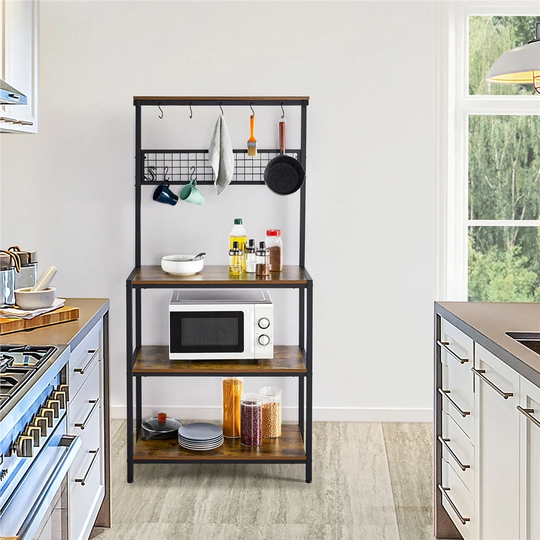 Hueytown 31.49'' Standard Baker's Rack with Microwave Compatibility
