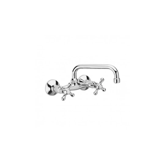 Hessle Pull Down Touch Twin Lever Monobloc Tap With Swivel Barrel