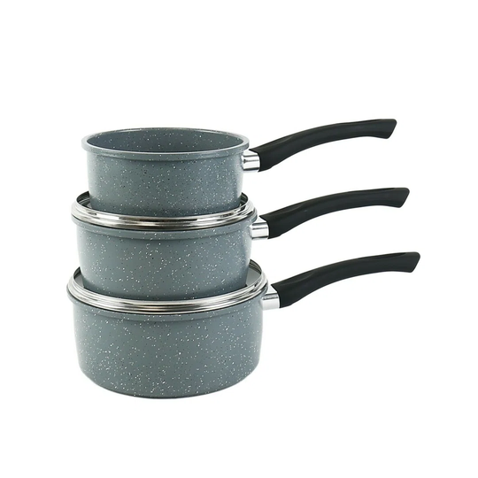 3 Pc DALEMOOR Forged Saucepan Set