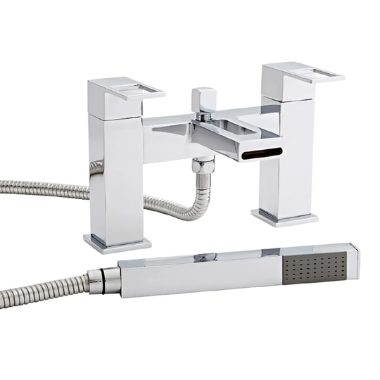 Kourt Deck Mounted Waterfall Bath Shower Mixer