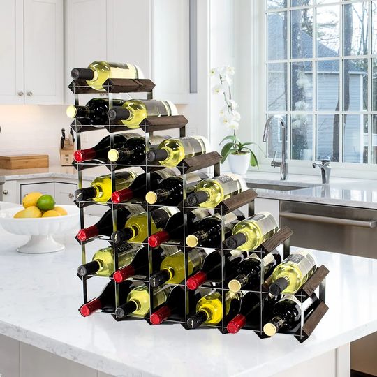 Wine Rack Storage Display Holder, Classic Style