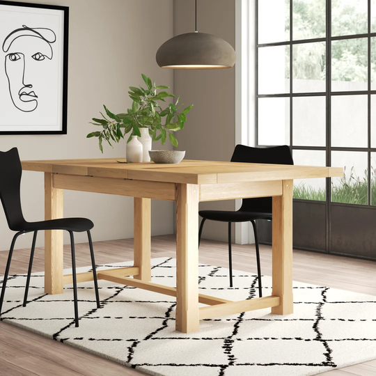 Apollonia Extendable Solid Oak Dining Table
