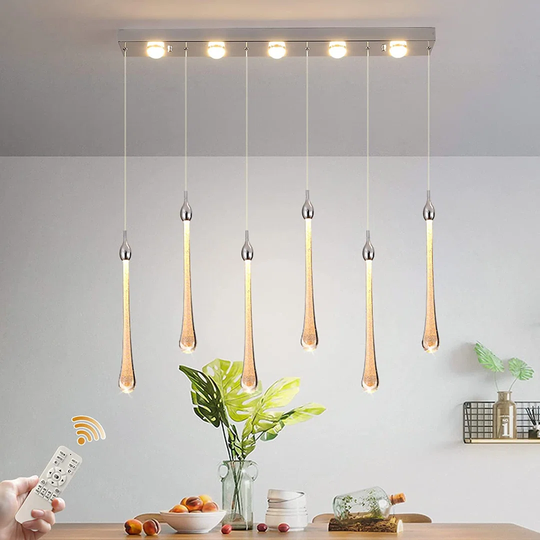 Mccolister 6-Light Kitchen Island Teardrop LED Pendant