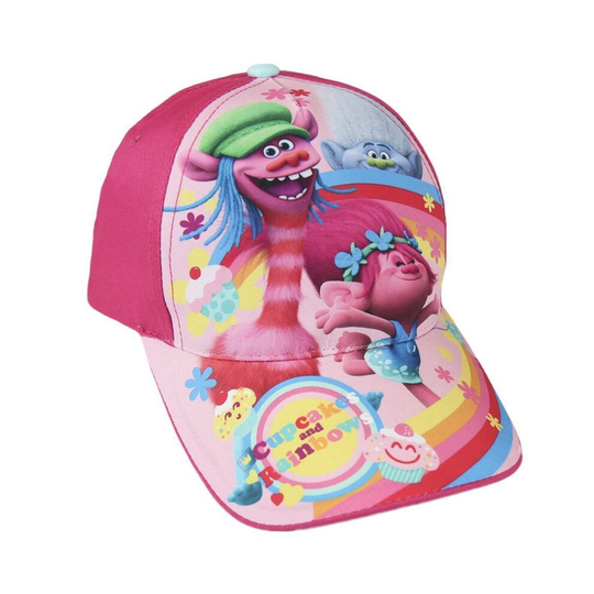 Trolls Poppy & Friends 'Cupcakes and Rainbows' Hat Cap - Pink
