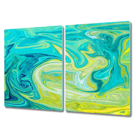 Camptown Abstract Color Waves Chopping Board