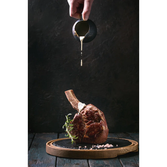 Grilled Tomahawk Steak - Wrapped Canvas Photograph