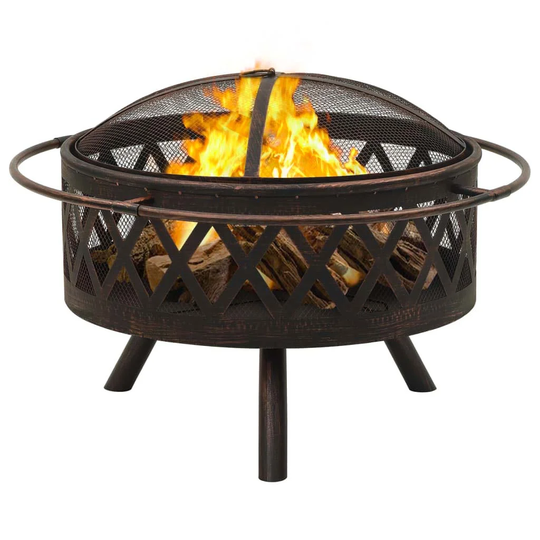 Freshwater 53Cm H x 76Cm W Steel Wood Burning Outdoor Fire Pit