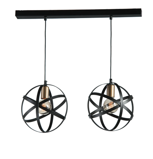 Hodson 2-Light Kitchen Island Geometric Pendant