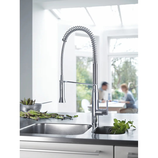 GROHE K7 kitchen tap, high spout, professional spray