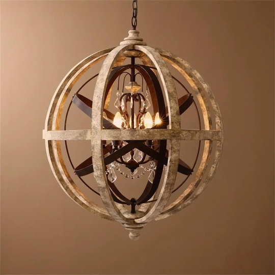Turrell 3-Light Globe Chandelier