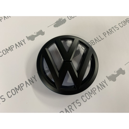 VW Caddy 11-15 Front Grille Badge Matt Black Replacement Badge 135mm